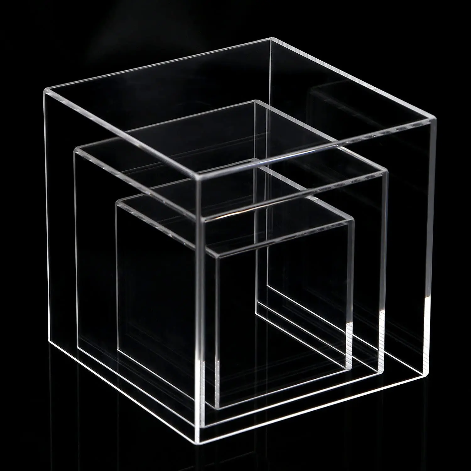 Plexiglass Factory clear Acrylic Box with Lid  Custom  Acrylic Gift Box with Lid