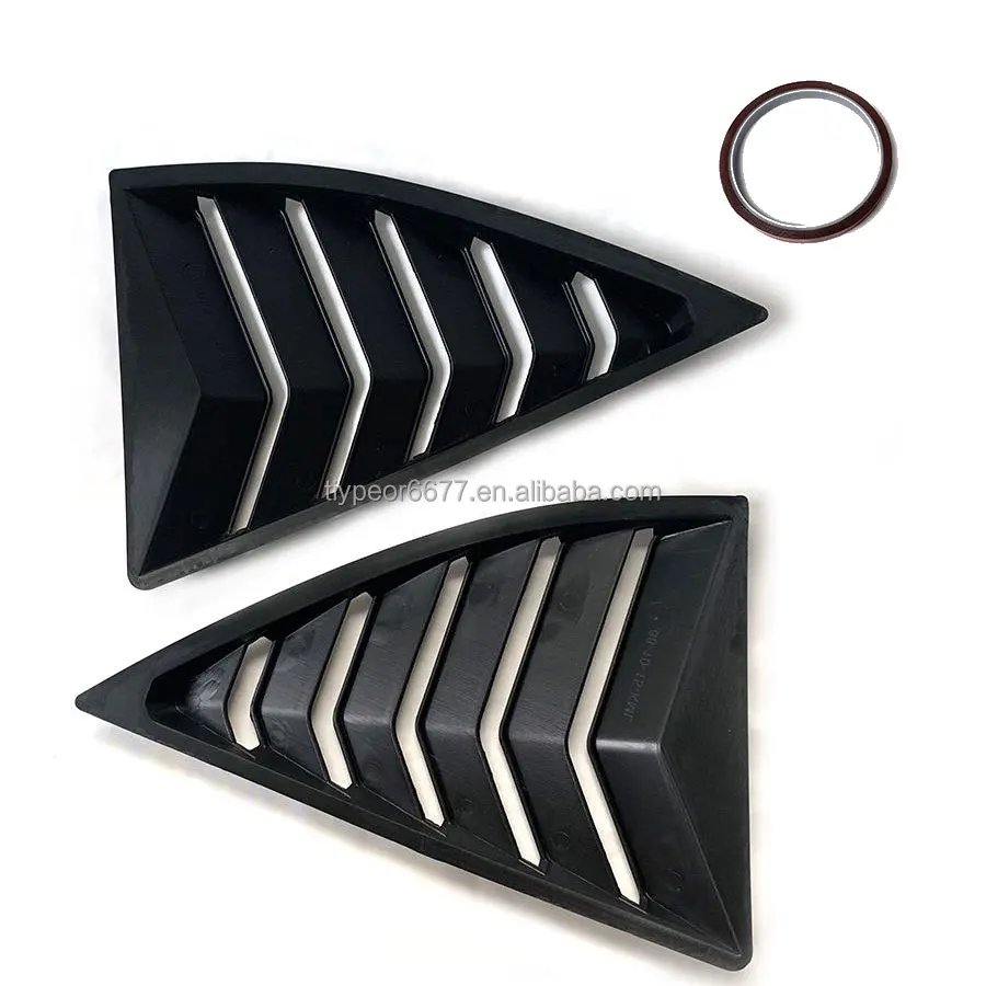 product hot selling quarter style gloss black car side window louver for chevrolet camaro 5th gen 2010   2015 2011 2012 2013 2014-9