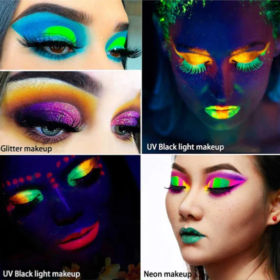 
 OEM Лидер продаж косметика оптовая продажа 24 цвета Хэллоуин светящиеся тени для век Палитра блестки матовые тени для век частная марка  