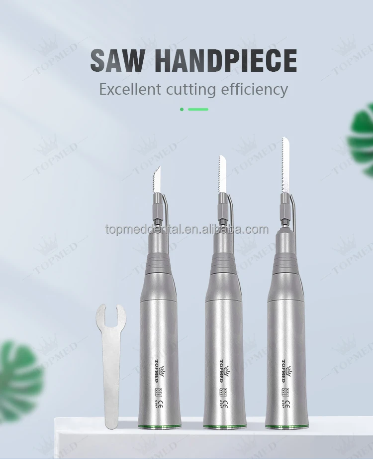 Vibration Setting Dental Handpieces Straight With 3 Saw Blades Anti