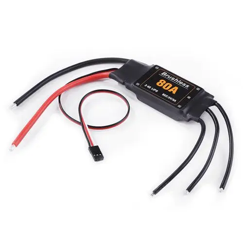 80a Esc Bec 2-6s Lipo Speed Controller With Ubec For Rc Airplanes ...