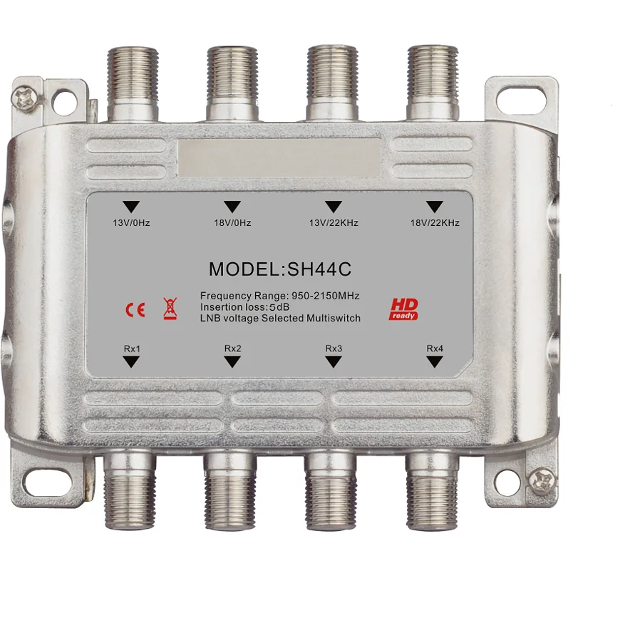 Diseqc 2.0 Multi Switch 4 In 4 Out Satellite Multiswitch 9502150 Mhz Satv Multiswitch Buy 4