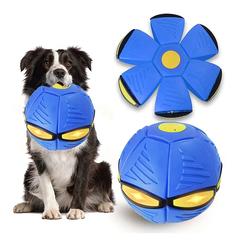 Dog Toy Flying Saucer Ball Pet Toy Flying Ball Flying Saucer Dog Toy