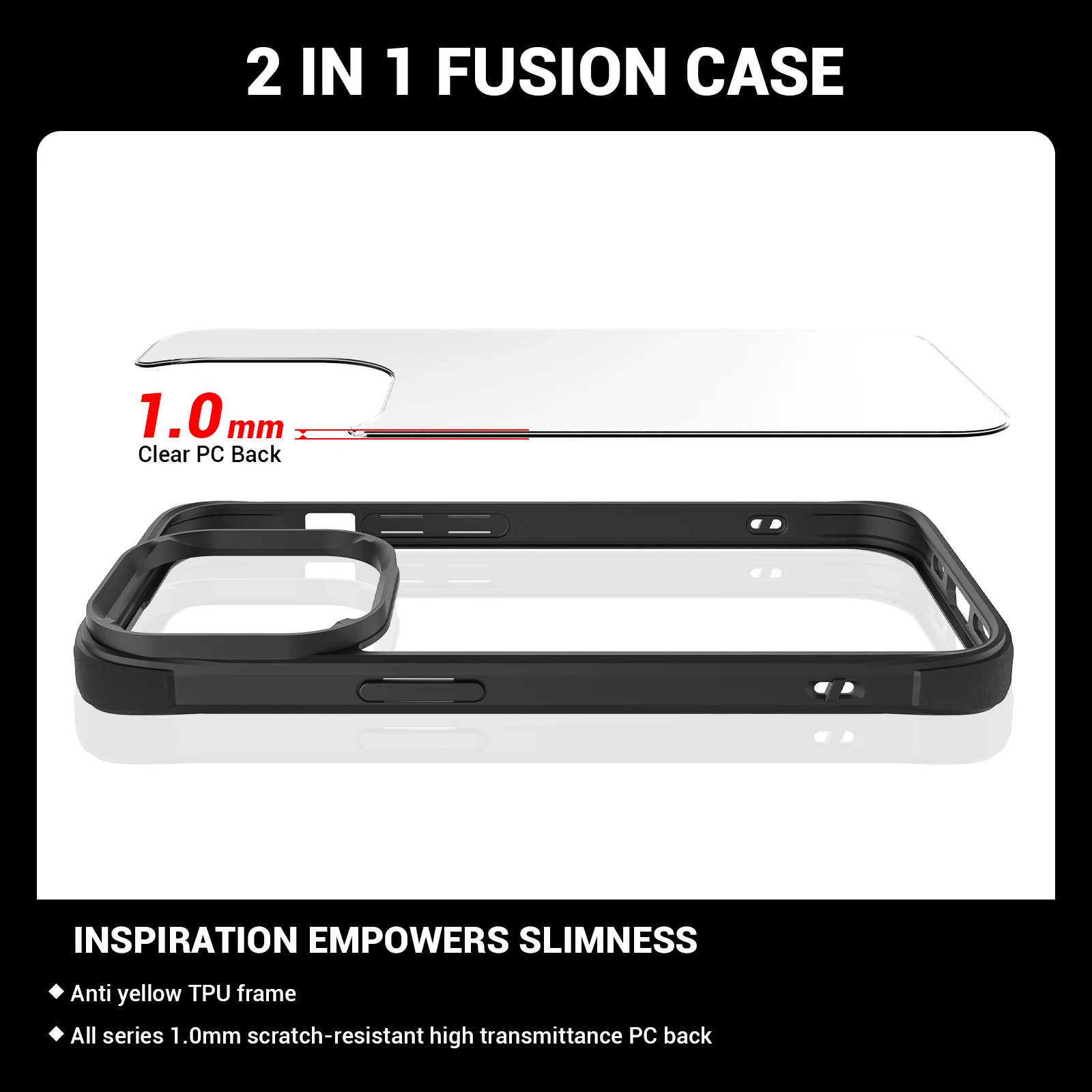 5 Color Waterproof Clear For Iphone 14 Pro Max 13 12 11 Case Tpu Phone