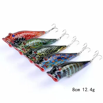 BST 8cm/12.4g Water Surface Popper Baits Bionic Fishing Lure – Popper – view 4
