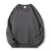 Iron grey chinese cotton crewneck sweat