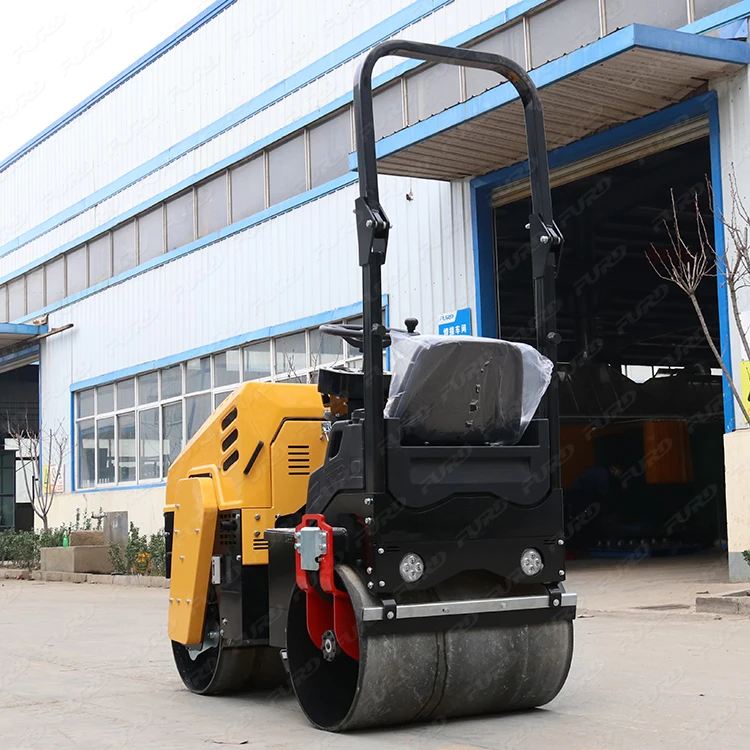 Manned Vibrating Road Roller Compactor Double Drum  Cheap Price for Sale