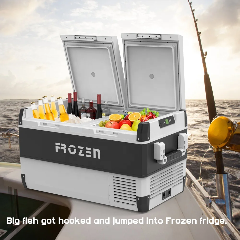«Холодное сердце» на рост 95 л большой емкости автомобильный холодильник кемпинг морозильная камера для охоты портативные охлаждающий рефрижератор