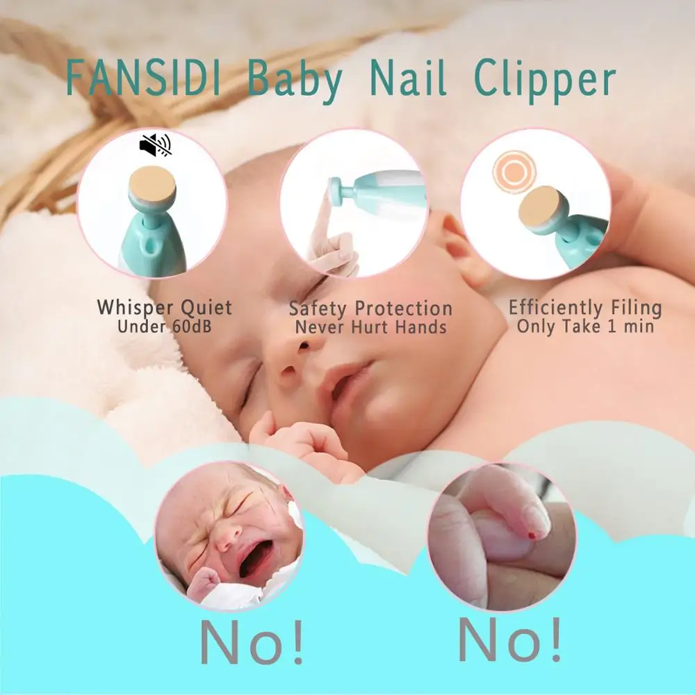 Newborn toddler kids or women toes and fingernails care  polish and trim multi-function professional baby nail clipper set