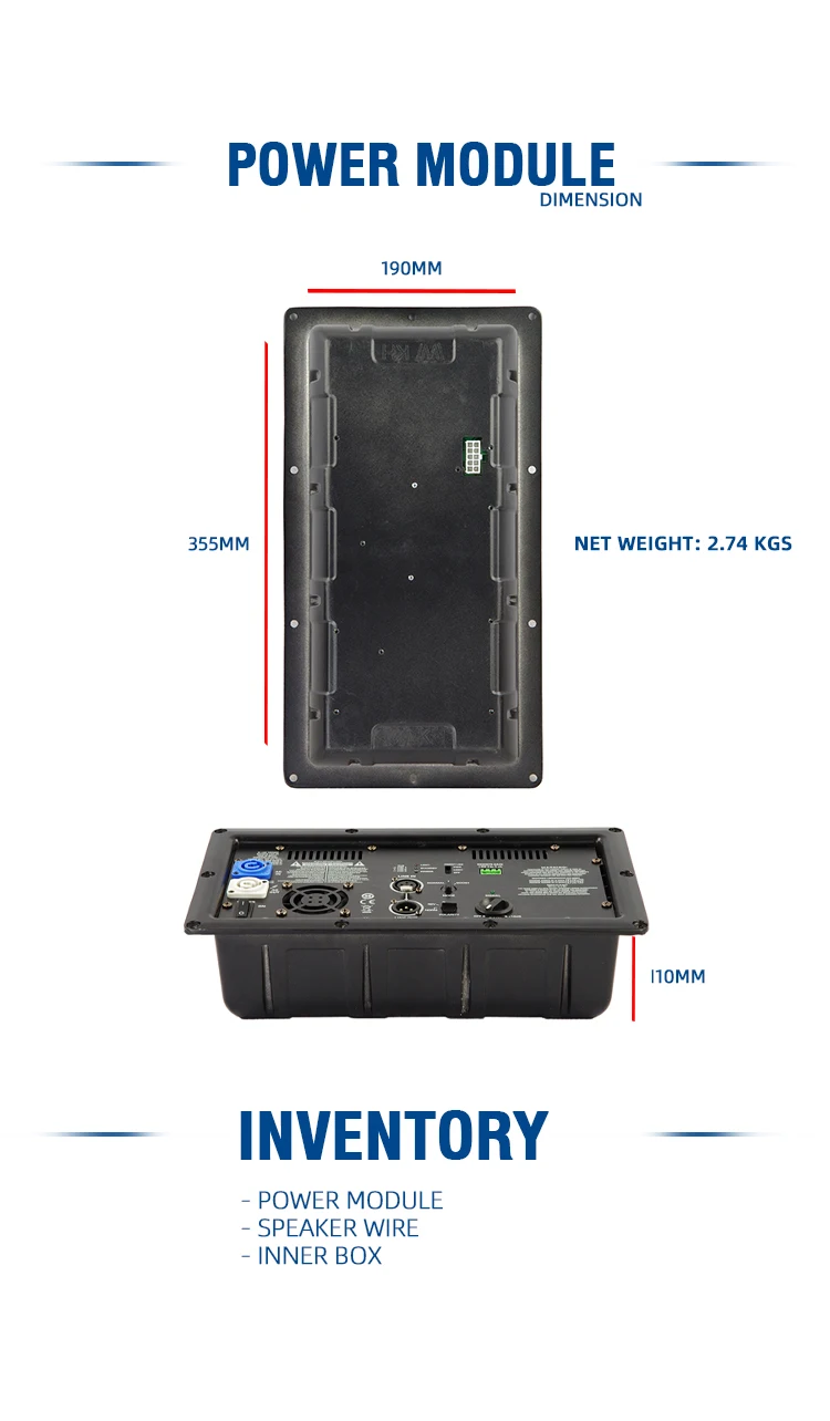Modulo Amplificatore Subwoofer 1000W Classe D KLA181A