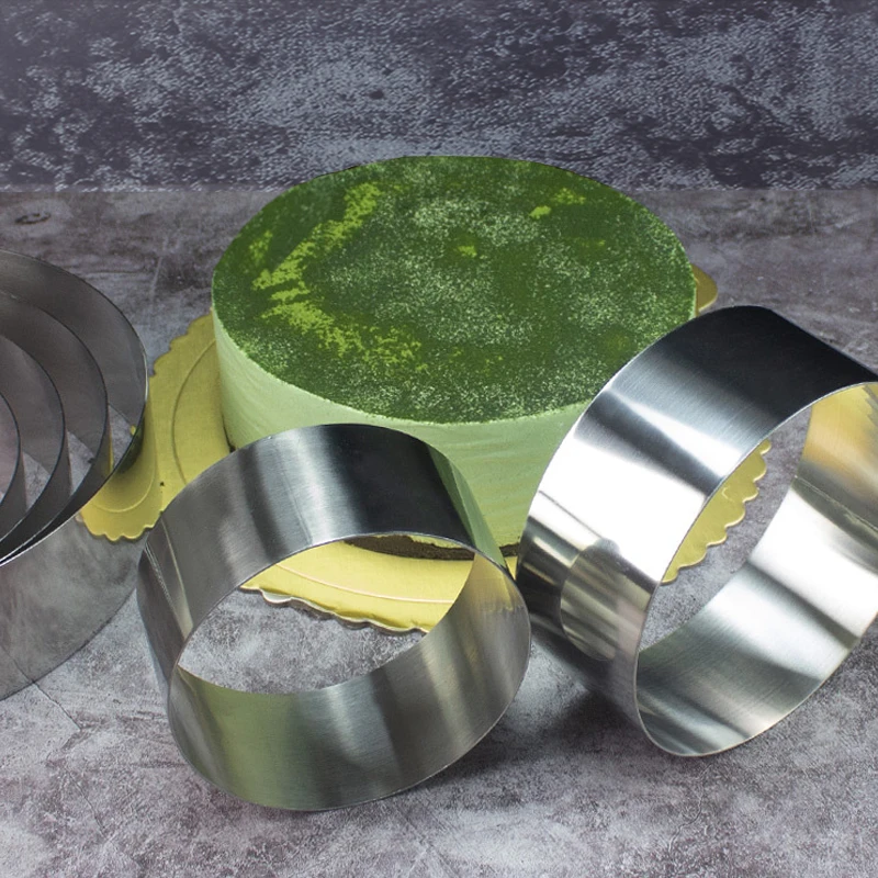Round Stainless Steel Mousse Ring Pastry Baking Cookie Cutter for Cake Tools