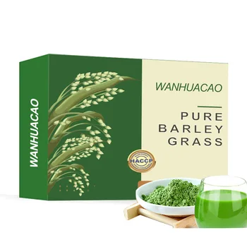 private label pure organic 100% detox healthy drink barley grass powder