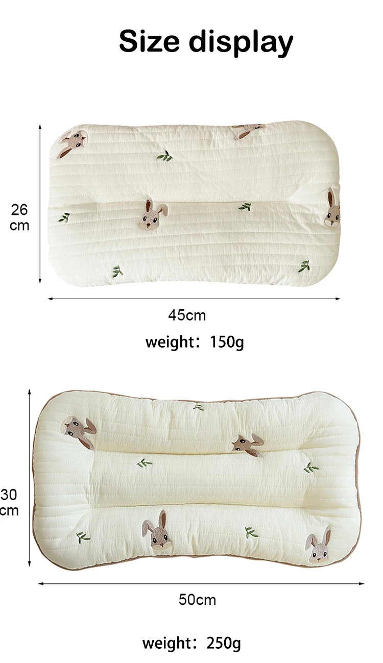 New Breathable Baby Soothing Orthopedic Pillow Kids Pillow Embroidered