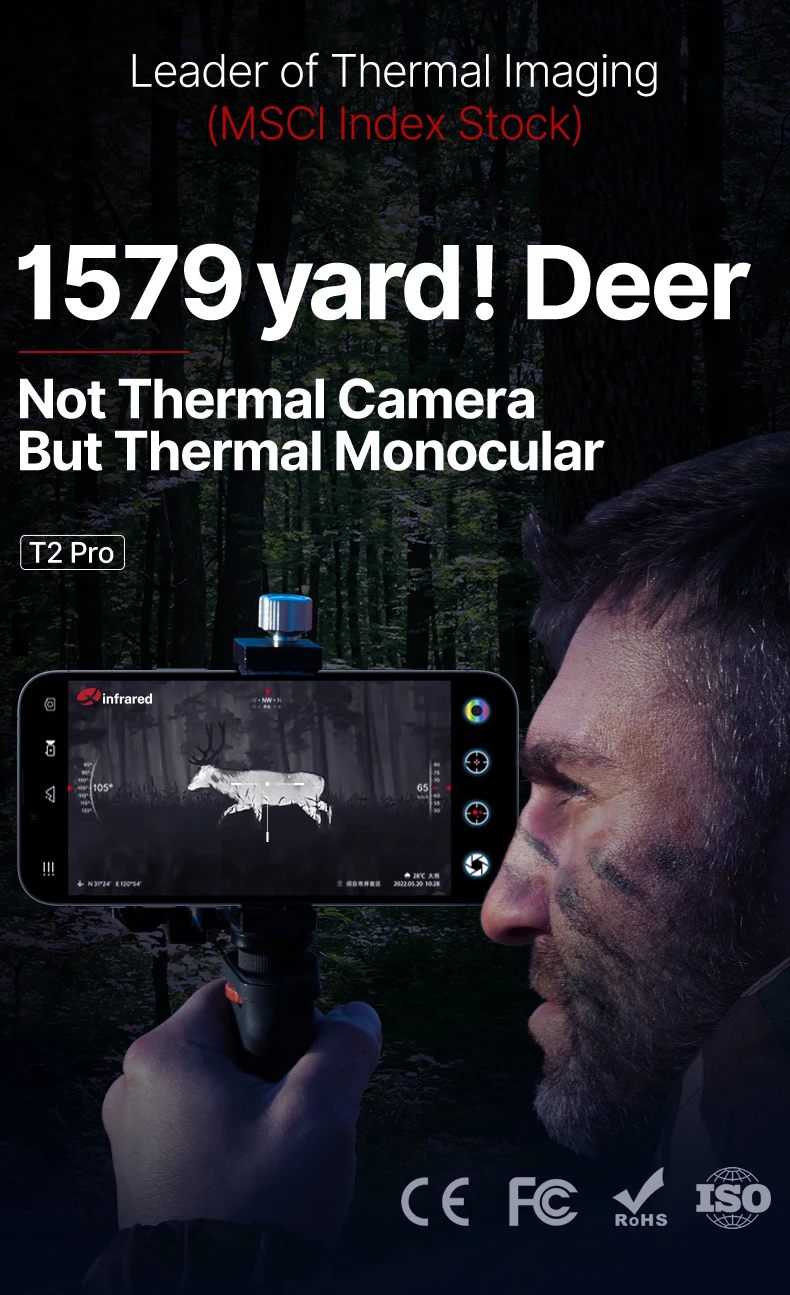 Infiray T2pro 2022 New Product Outdoor Hunting Use Camera Thermal