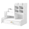 Multi-compartment pen holder bookshelf