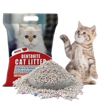 Premium Cat Litter Scent Odour Lock Strong Clumping Low Dust Bentonite Cat Litter Sand