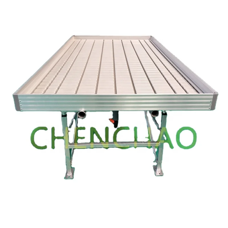 2022 Greenhouse Customized Table Ebb and Flow Tray 4x8 Grow Bench Automatic seedbed