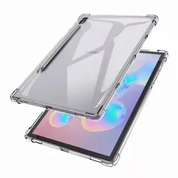 Tablet Case For Samsung Tab S8 Ultra 14.6 Clear Transparent Protective Back Cover Four Corners Flexible Tablet Cover