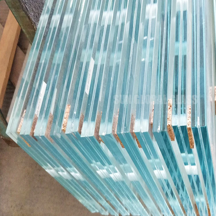 Ultra Clear Tempered Laminated Glass Wall Frosted Toughened Double