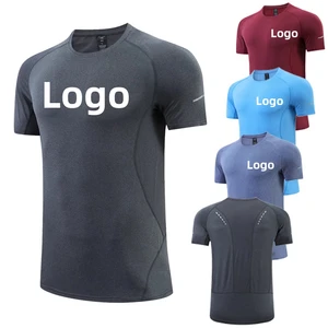 High Quality Custom Logo Men's Yoga Fitness Tops Sport Wear  Men's T-Shirts