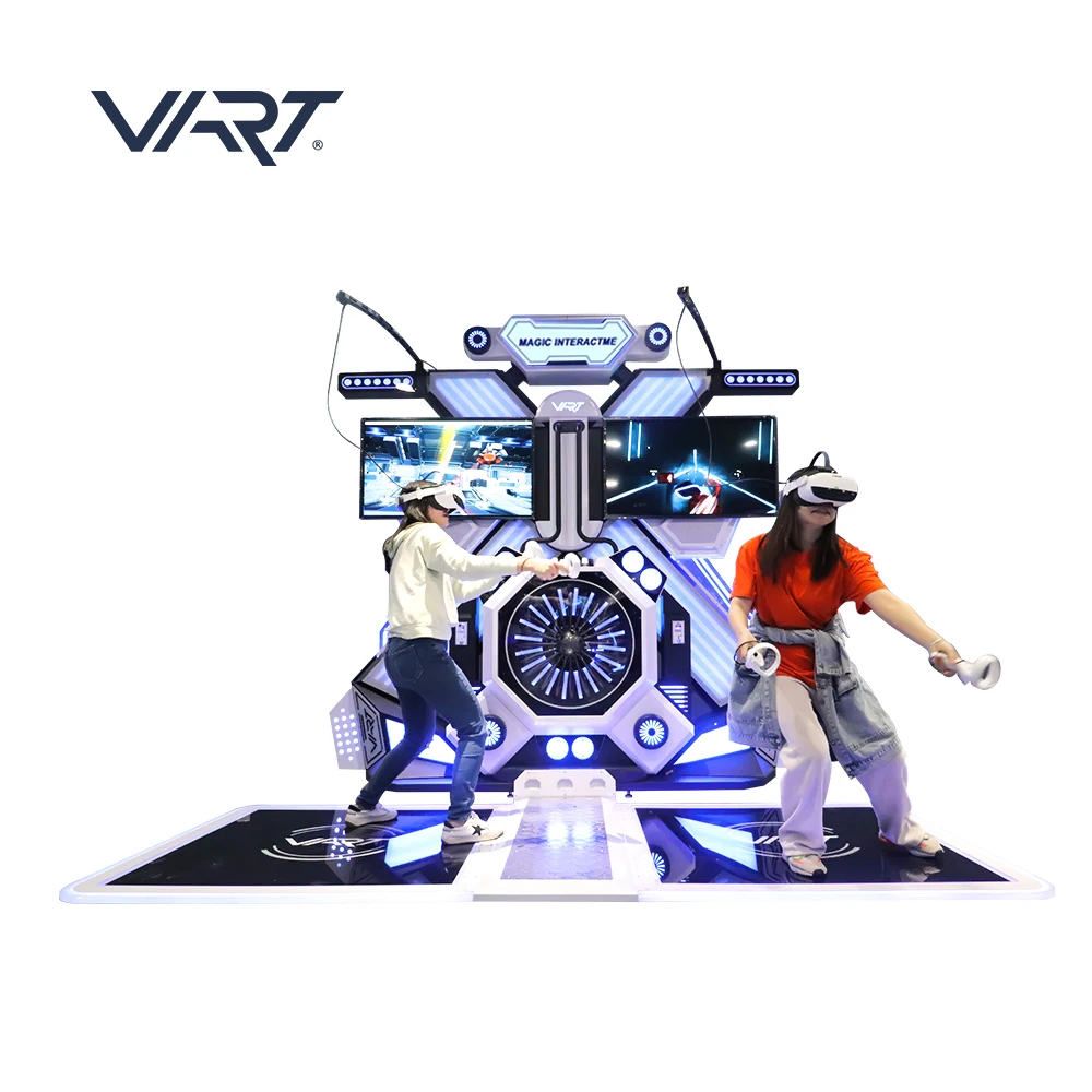 VART VR Interactive Arcade Game Machine VR Walking Platform Station 2 Players Shooting Space Standing Platform