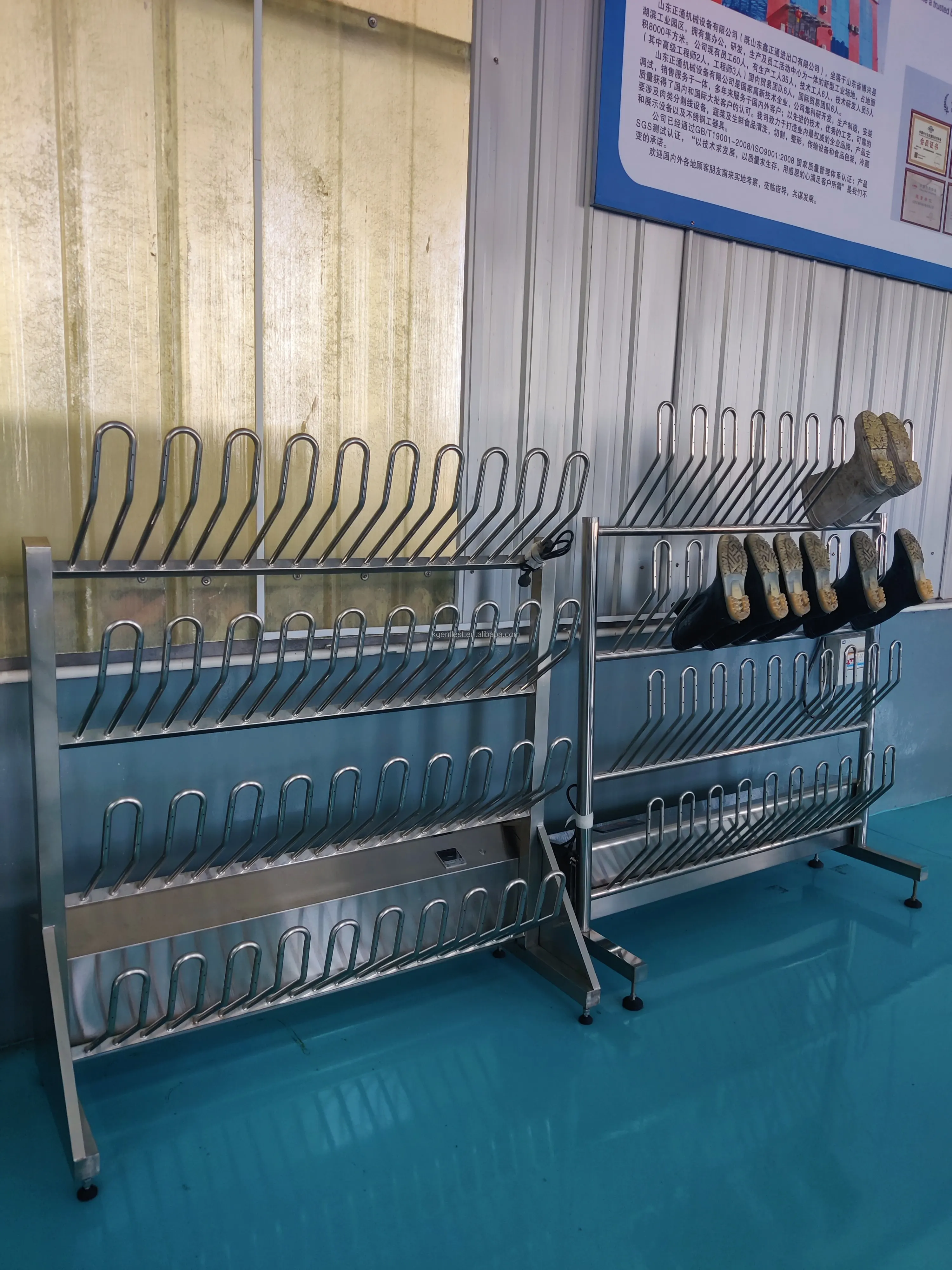 Mobile Boot Drying Rack Space-Saving Electric Stainless Steel Shoe Rack for Boot Drying and ...