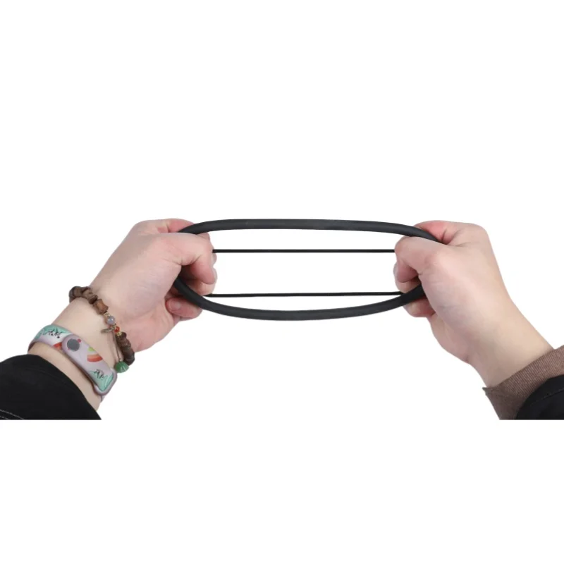 Black Polyurethane Round Belt Glossy Rough Surface Antistatic PU Round Belt for Precision Machinery Polyurethane Round Belt