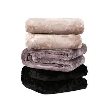 Custom Higher GSM Plush Fluffy Flannel Blanket Elevated Touch Silky Double Layer Cashmere Baby Blanket