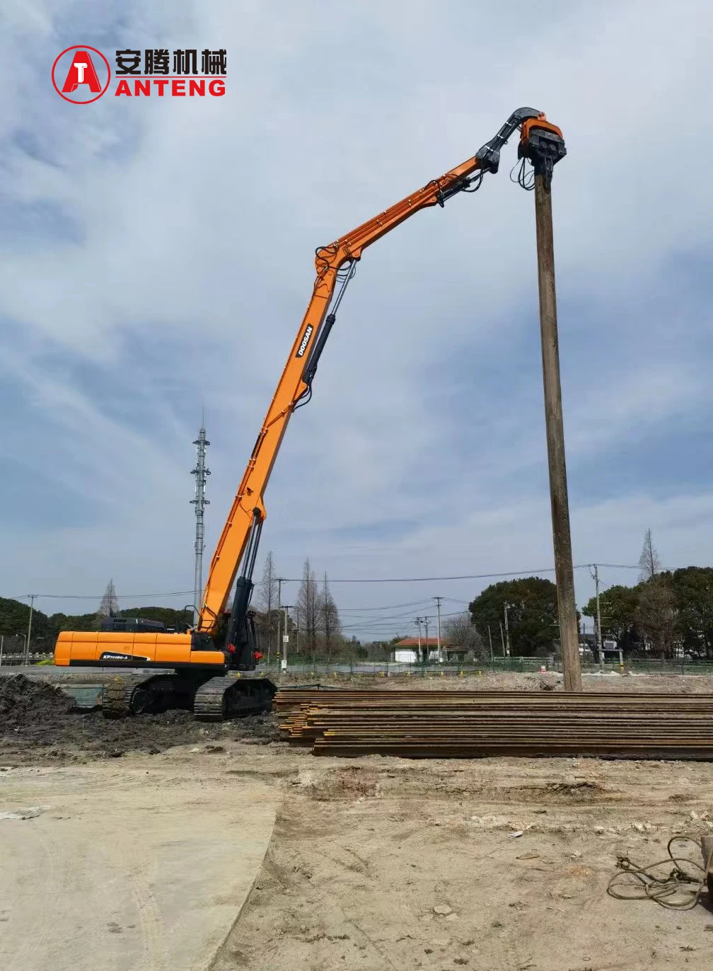 Pile 30-35t Excavator Mounted Vibro Pile Hammer Vibrating Pile Hammer Excavator Hammers factory
