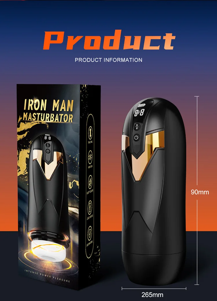Hot Selling Video Fully Automatic Male Masturbators Thrusting Blow Job Sucking Rotating Cup Handsfree Masturbator for Men