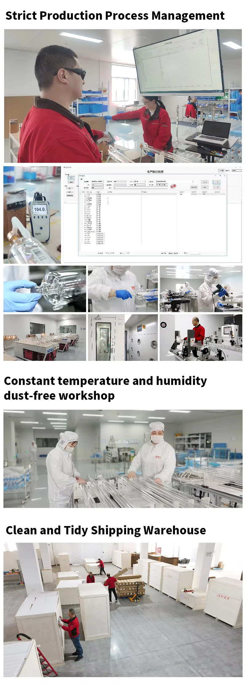 Hot Sales SPT U300 300W CO2 Laser Tube 1064nm Wavelength for High Power Laser Cutting Machine Brand New