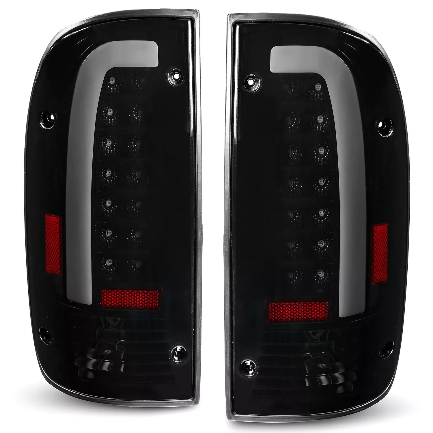 Luces Traseras LED Con Barra Para Toyota Tacoma 1995-2000 – Carcasa Negra Y Lente Clara, Anzo