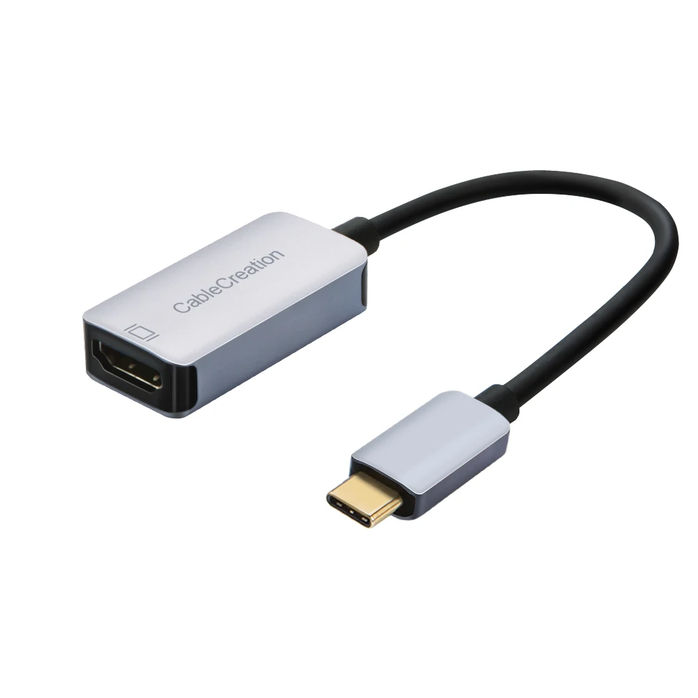 Cablecreation Type C To Hdmi 4k Aluminum Cable Adapter Thunderbolt 3  Compatible - Buy Usb-c Power Adapter,Usb-c To Usb 3.0 Adapter,Adapter Usb-c  Micro Product on Alibaba.com