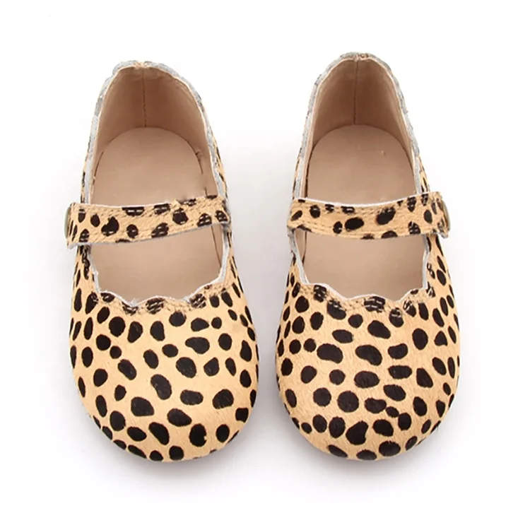Популярные туфли RTS Мэри Джейн из натуральной кожи с леопардовой мягкой подошвой для девочек