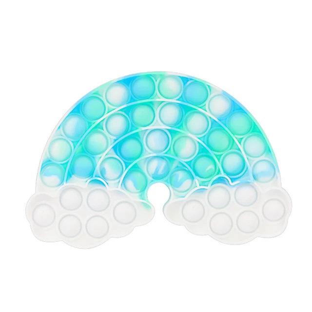 Новинка от KCT Amazon, игрушки-антистресс с пузырьками для детей, забавная морковка, особые Радужные облака, игрушки для снятия стресса