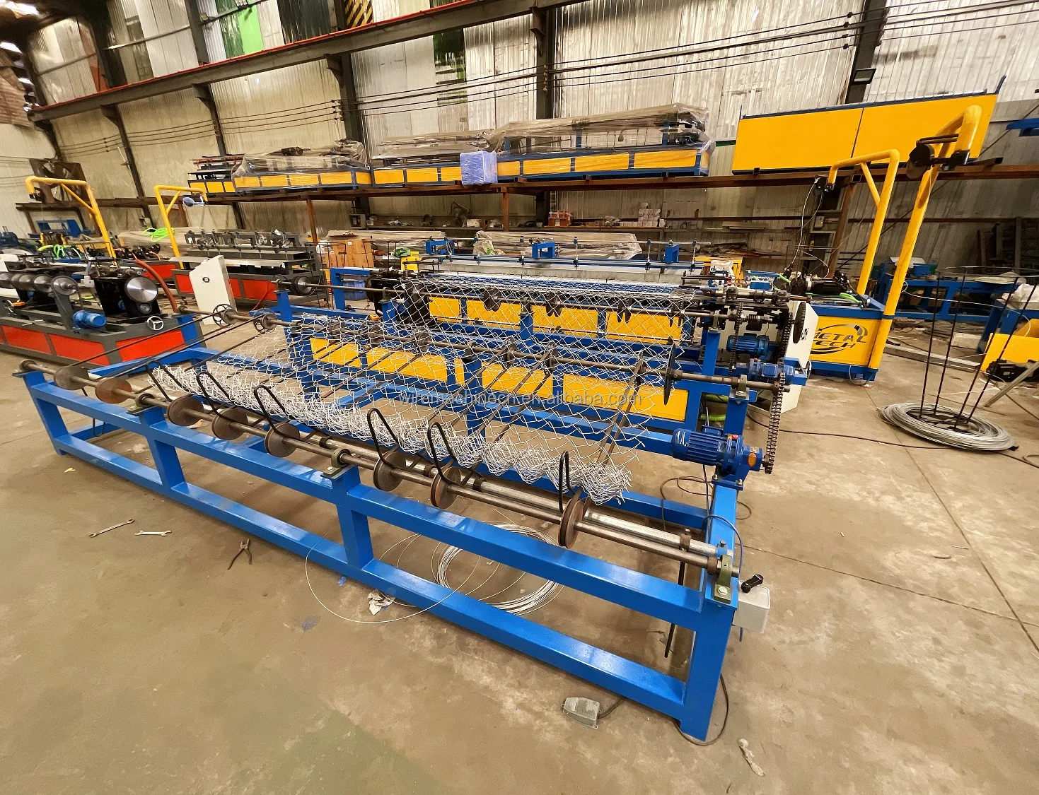 High Speed Full Automatic Single Wire Chain Link Fence Machine Buy