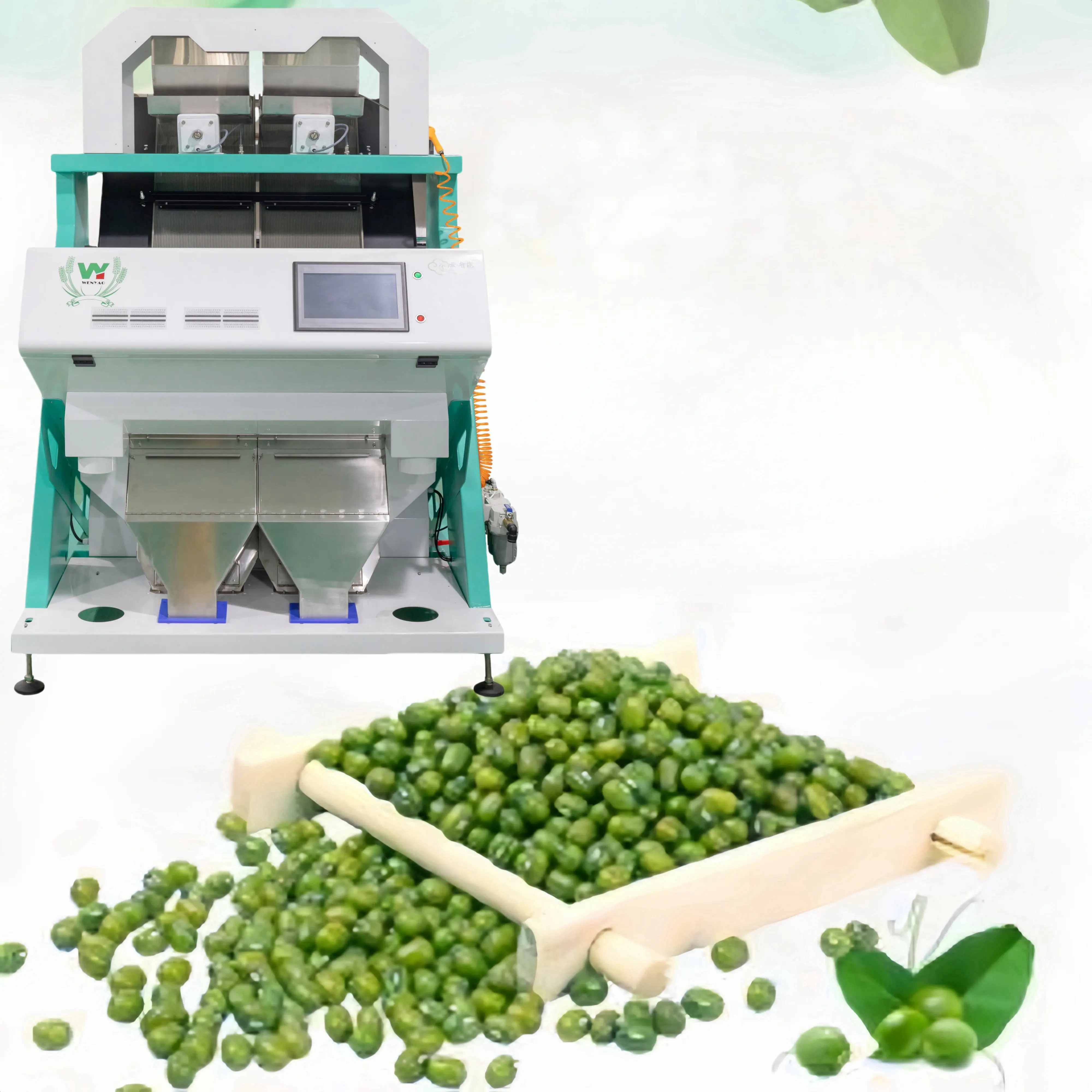 Optical 2 Chutes 4 Vibrators Spices Herbal Color Separator Machine for Black Pepper Colour Sorting With WIFI Remote