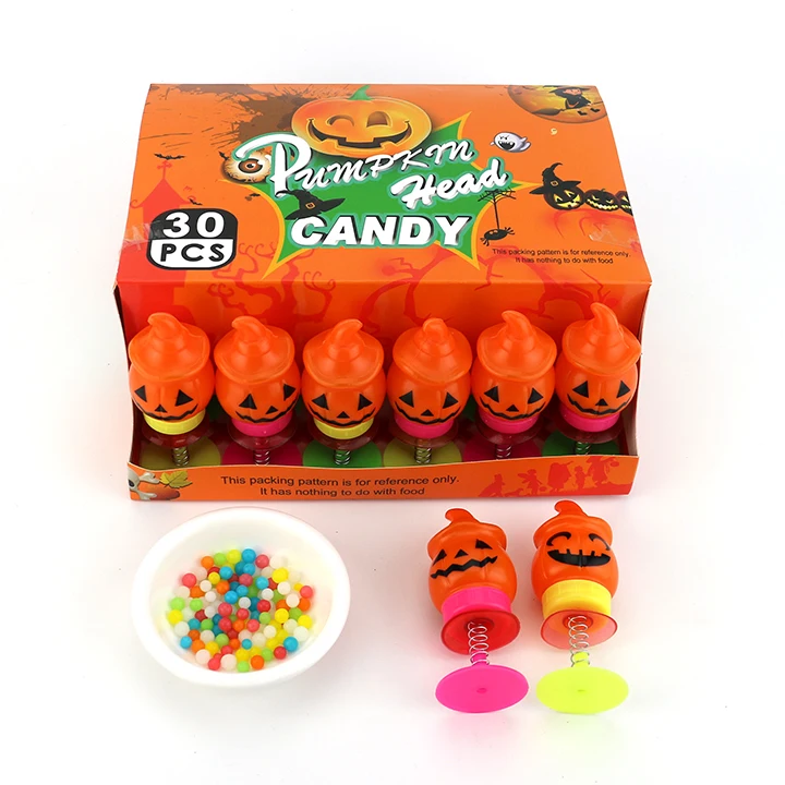 pumpkin head toy candy