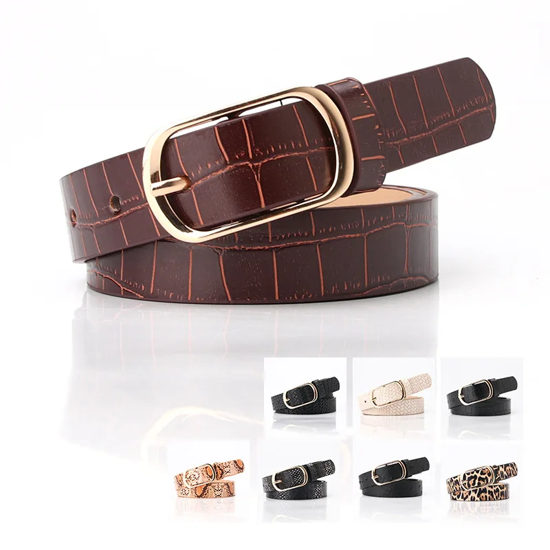 Retro Fashion Cool Women Metal Buckle 