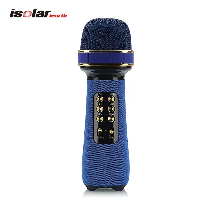 Multifunctional home mobile phone karaoke wireless microphone speaker with fm usb tf wireless microphone
