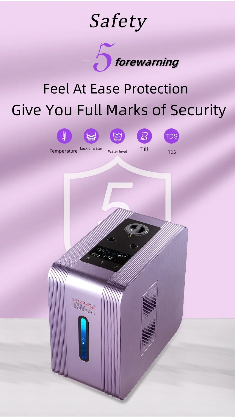 900 Ml Hydrogen Inhalation Machine Hydrogen Generator Home Nasal Inhaler Portable Inhaler Machine manufacture