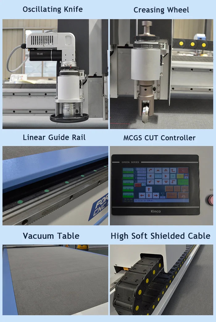 CNC Vibrating knife Cutting Machine for Leather /Fabric/Corrugated Carton -  FORSUN