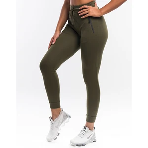 Wholesale Khaki Blank Cotton Workout Running Sport Wear Women Joggers Suits With Pocket