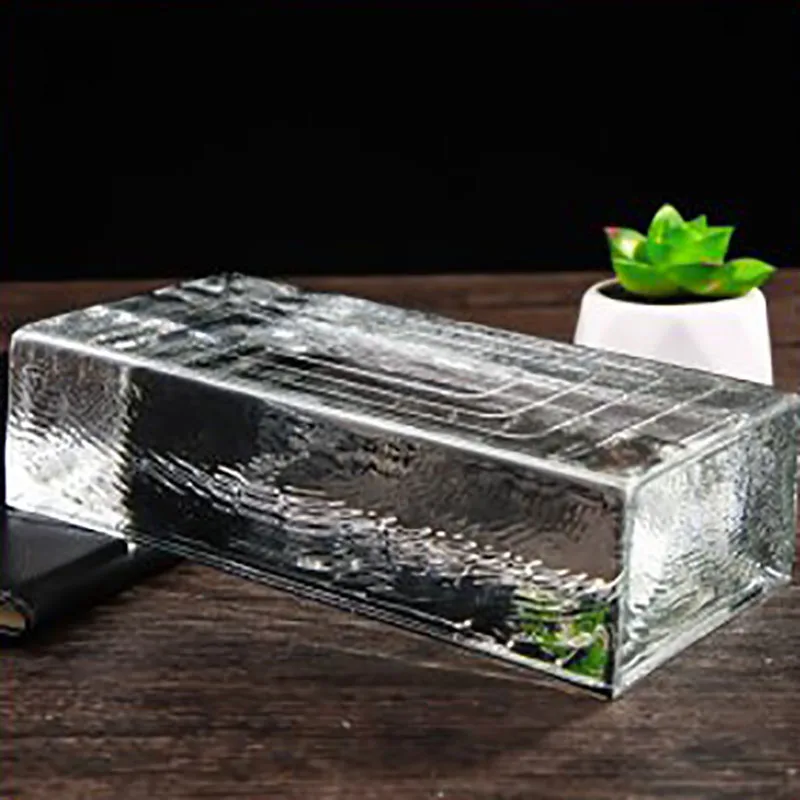 Solid clear Glass Block Decorative for Home Bathroom K9 Crystal Glass Brick Prices