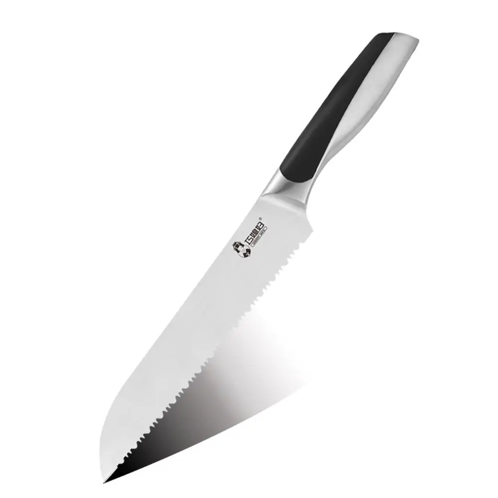8 Inch German 1.4116 Steel Serrated Bread Knife - Stainless Steel