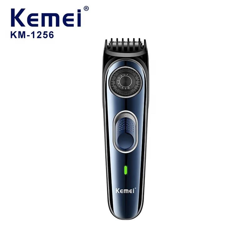 High Quality Usb Barber Waterproof Cordless Hair Trimmer Kemei km-1256 Electric Cordless Professional Hair Clippers