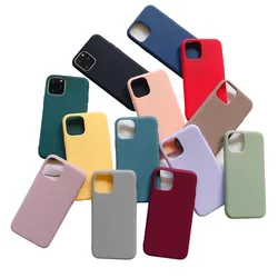 Soft Tpu cell phone cases protect waterproof liquid silicone phone case For Iphone 11 Case