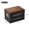 Negro-con tapa de madera de nogal de 9 mm-L