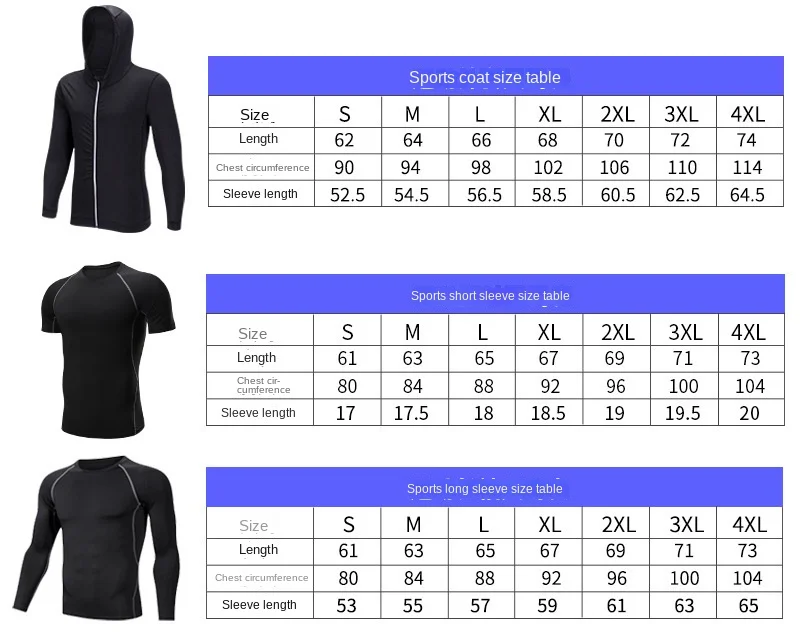 5 Piece Active Athletic Running Clothing Compression Hoodies T Shirt ...
