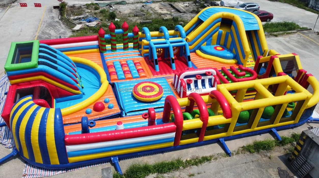 New Design Kids Inflatable Amusement Trampoline Theme Park Outdoor ...